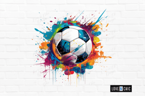 Download Colorful Soccer Football Clipart PNG - Colorful Collection