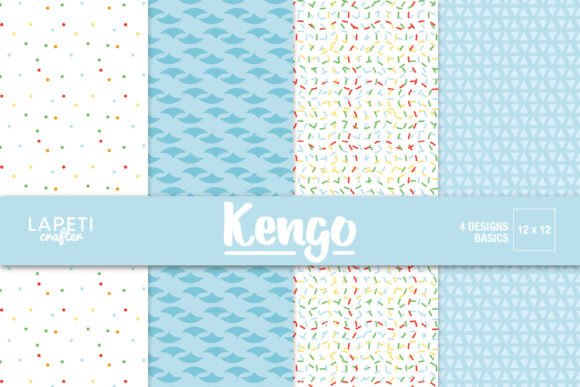 Download Colorful Kids Pattern Papers for Scrap - Colorful Collection