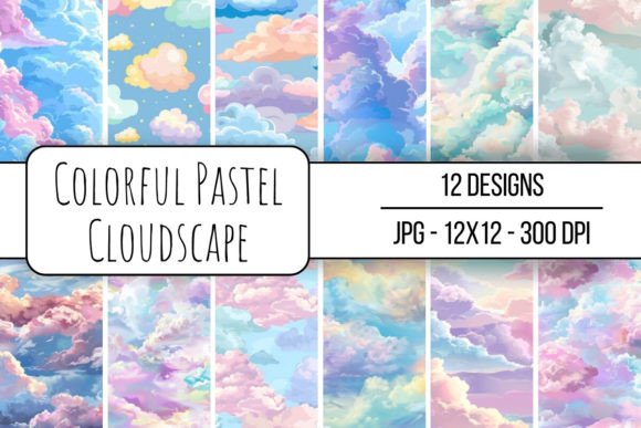 Download Colorful Pastel Cloudscape - Colorful Collection