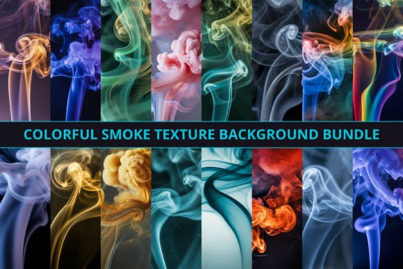Download Colorful Smoke Texture Background Bundle - Colorful Collection