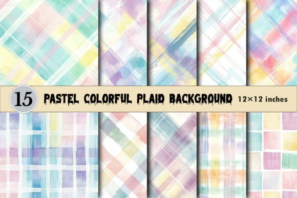 Download Pastel Colorful Plaid Background - Colorful Collection
