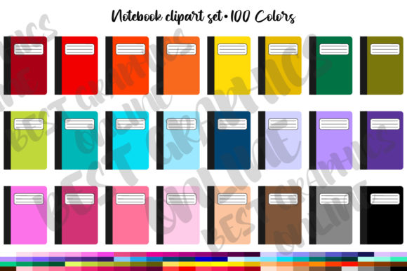Download Notebook Back to School Clipart Set - Back to school Collection