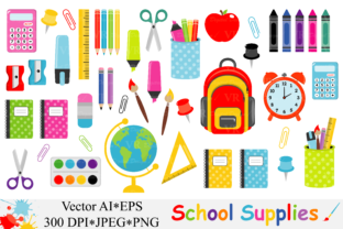 Download School Supplies Clipart, Back to School - Vector - Back to school Collection