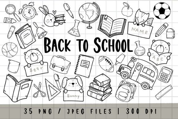 Download Back to School Clipart , Stationery PNG - Back to school Collection
