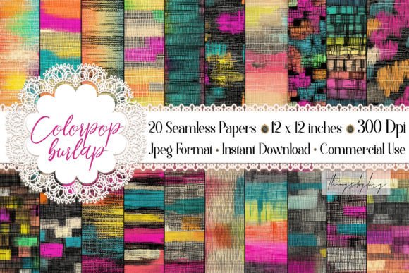 Download Seamless Colorful Multicolor Burlaps - Colorful Collection
