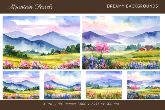 Download Mountain Pastels Dreamy Countryside - Premium Resources