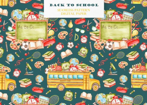 Download Back to School Seamless Pattern. Teacher - Back to school Collection