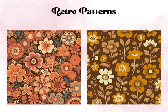 Download Floral Retro Patterns - Retro patterns Collection