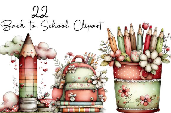 Download Back to School Clipart Bundle - Back to school Collection