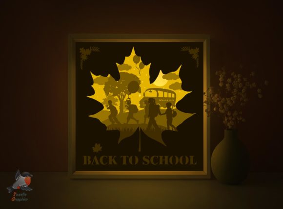 Download Back to School Shadow Box Template - Back to school Collection